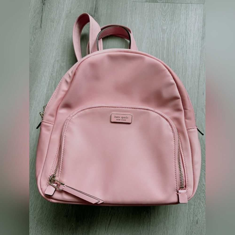 Kate Spade Designer Blush Pink Dawn Nylon Backpack